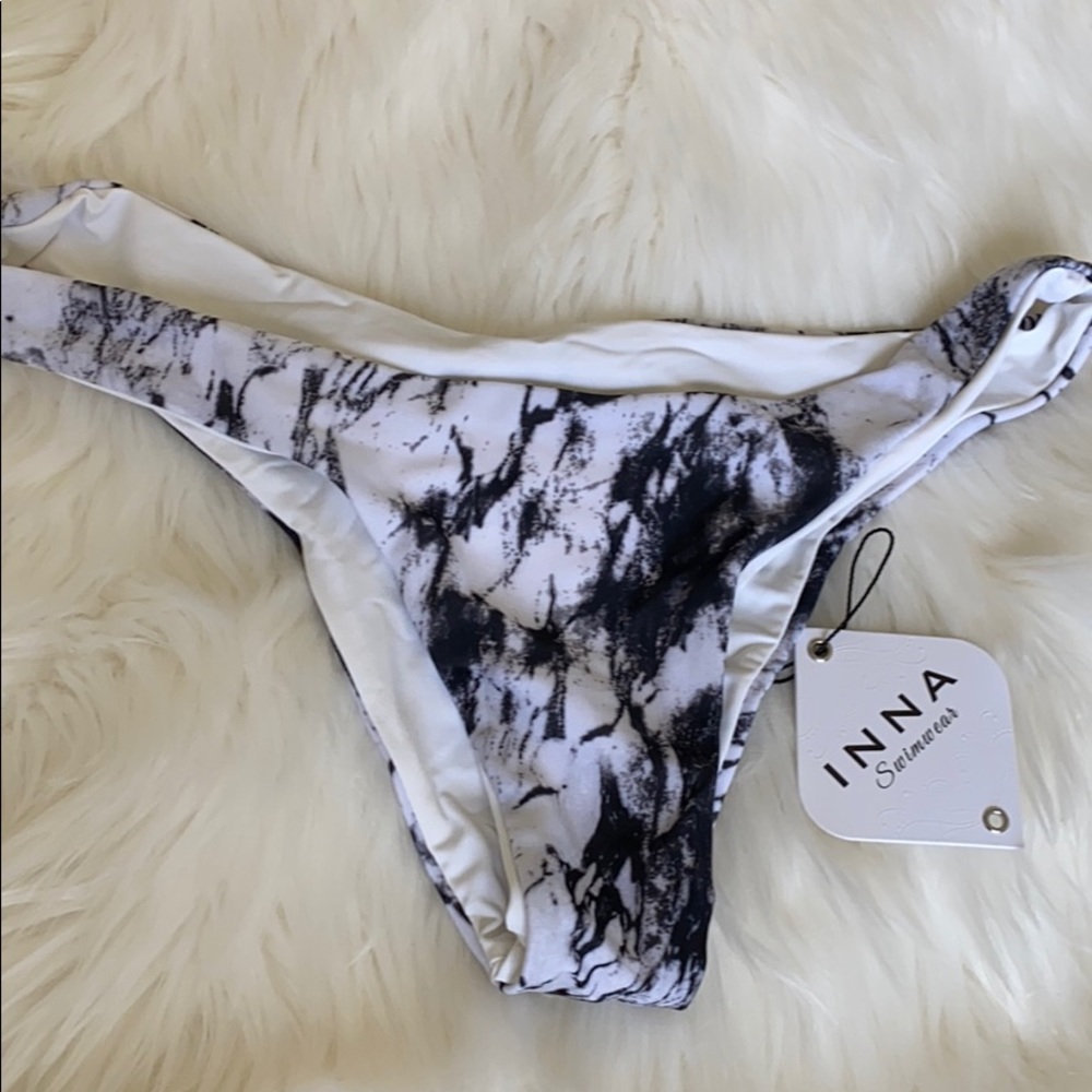 Marble bikini bottom
